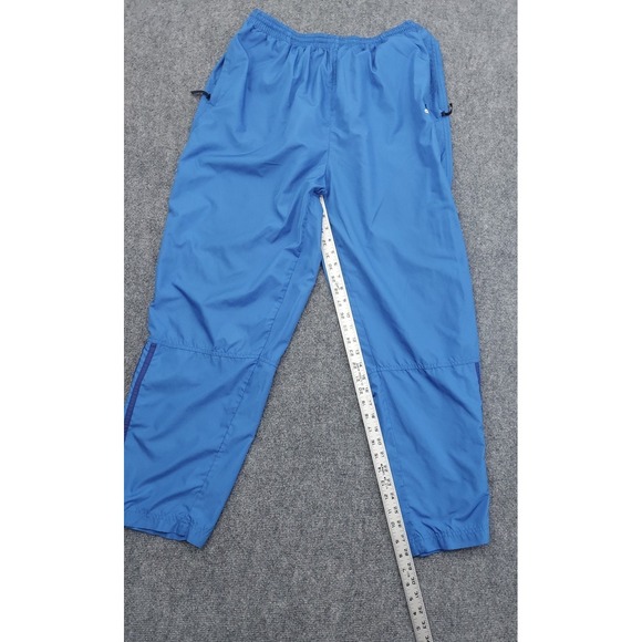 Vtg Adidas Track Suit Men Large Blue Windbreaker Pullover Jacket Pants Zip Ankle - Picture 4 of 16